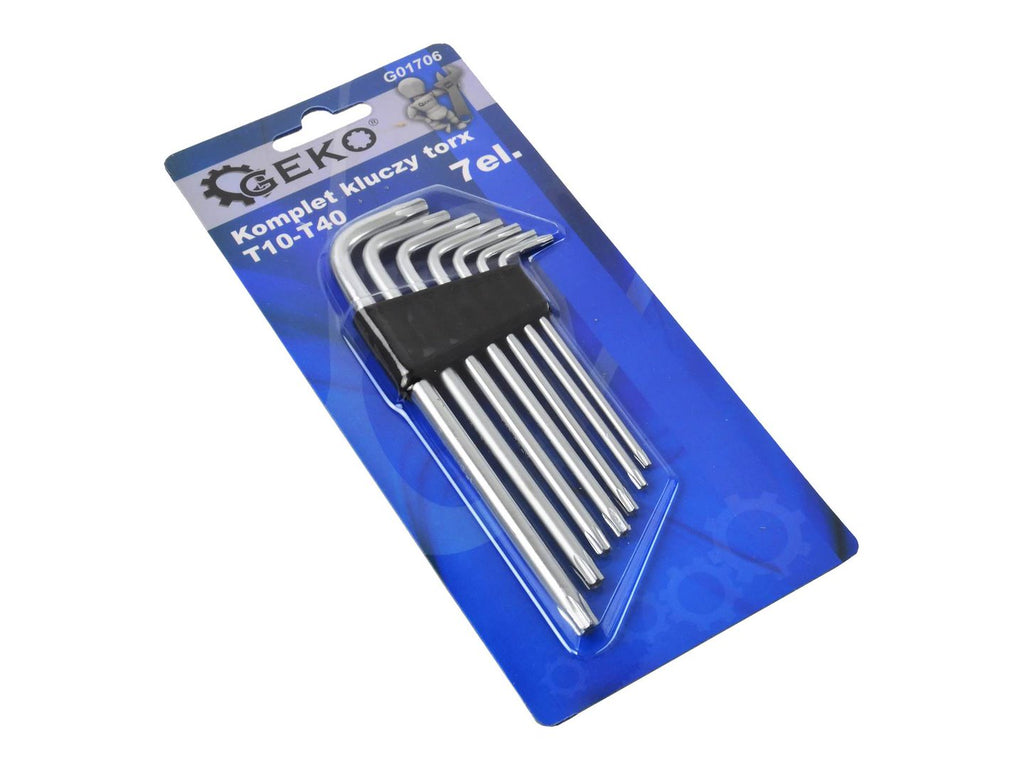 7-piece Long-Arm Torx Key Wrench Set T10 - T40