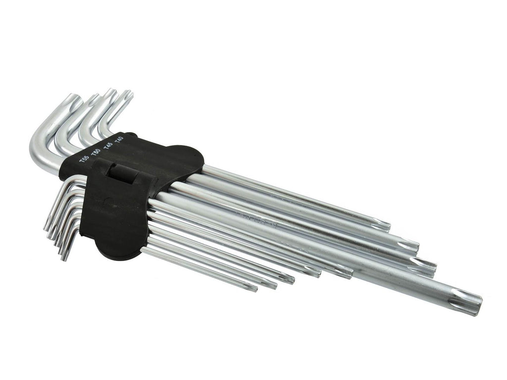 9-piece Long Arm Torx Key Wrench Set T15–T55