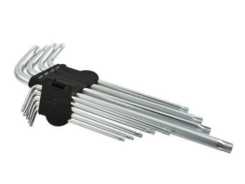 9-piece Long Arm Torx Key Wrench Set T15–T55