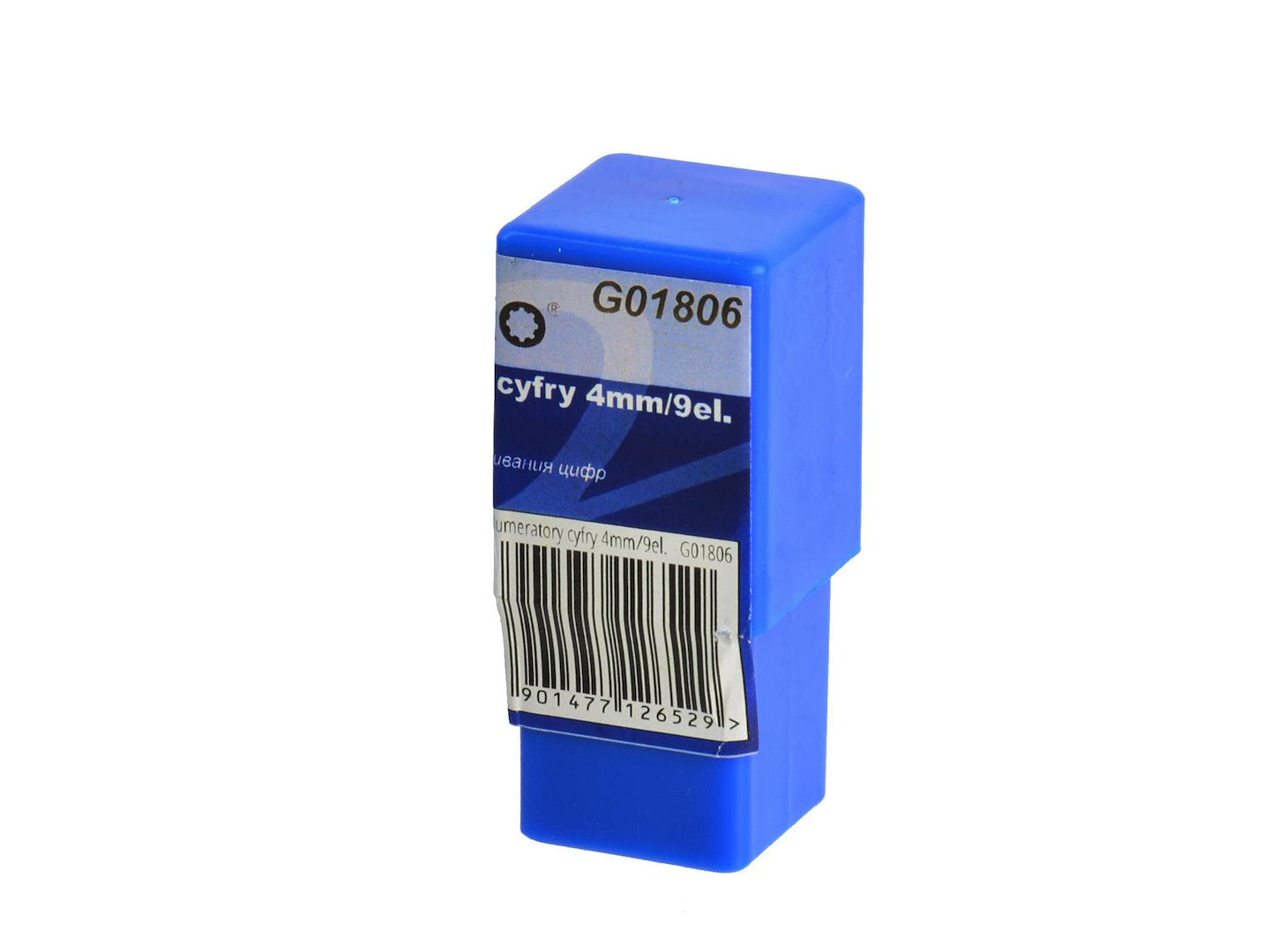 Figure Punch Number Stamp Set, 9 pc, 4 mm