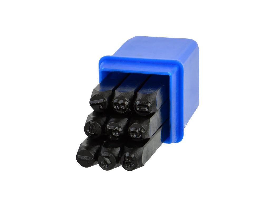Figure Punch Number Stamp Set, 9 pc, 5.0 mm