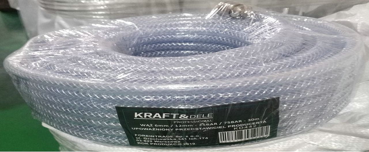 Tugevdatud pneumaatiline voolik 12mm 30m KD442