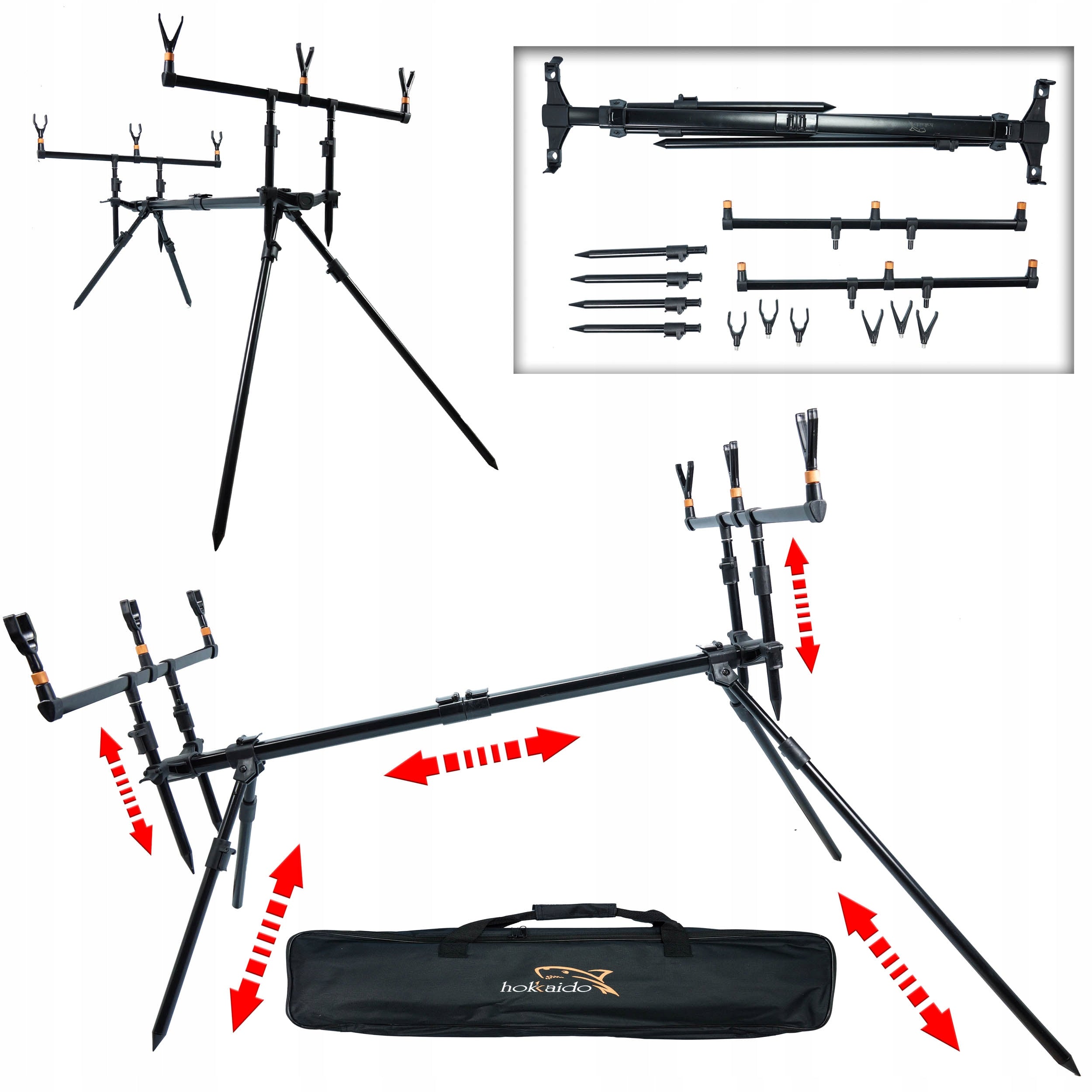 Hokkaido Sky Rod Pod kolmese ridvahoidja statiiv