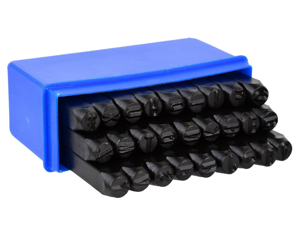 Figure Punch Letter Stamp Set, 27 pcs, 8 mm