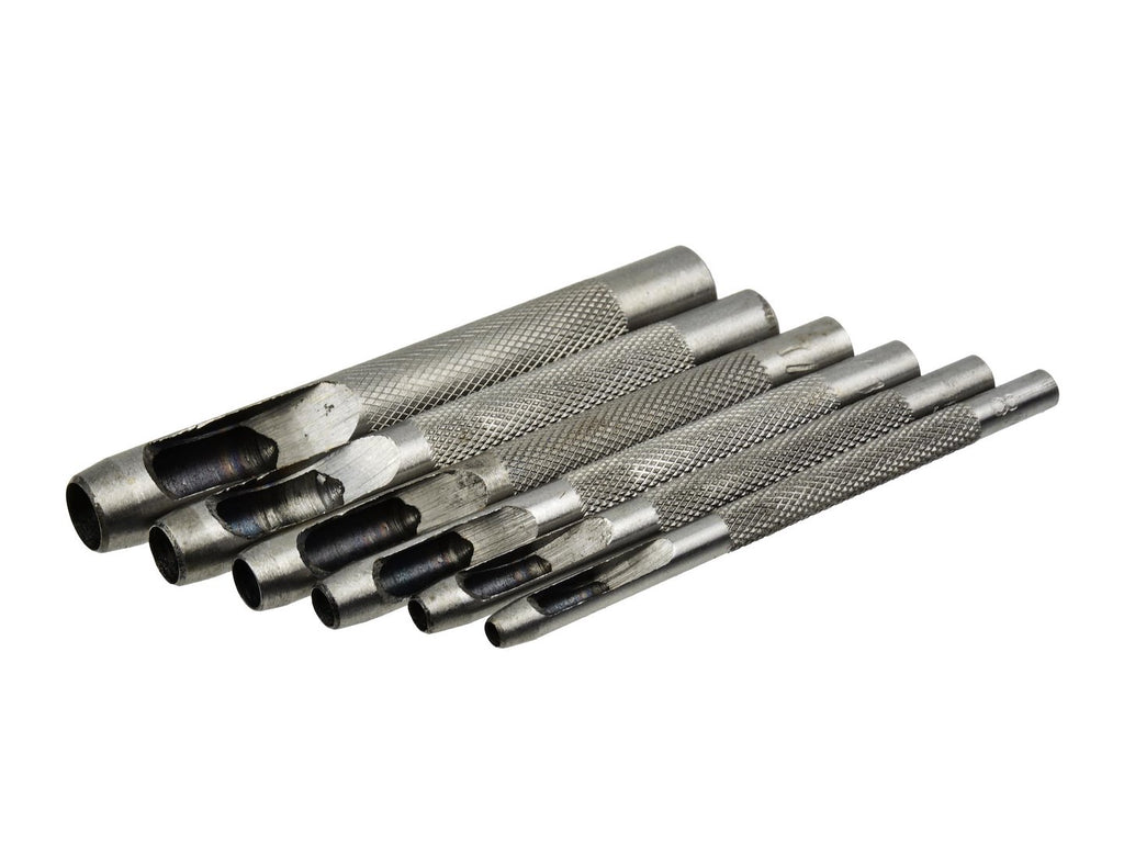 Leather Punch Set, 6 pcs (2.8–8 mm / 1/8"–5/16")
