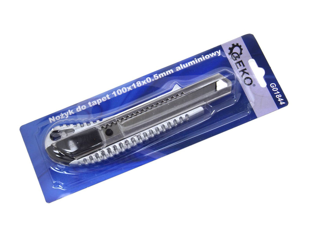 Aluminum utility knife, 18 mm snap-off blade, 155 mm length, type nr4