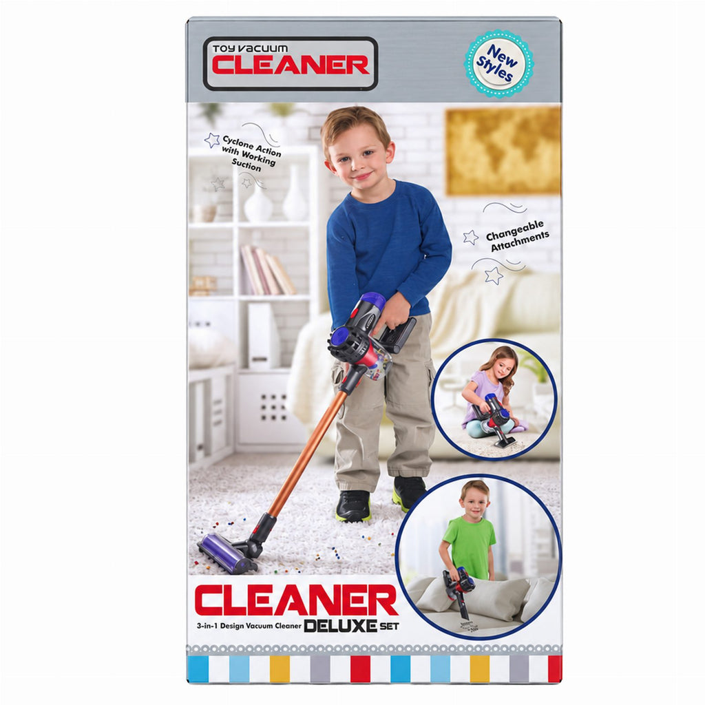 Children's Toy Vacuum Cleaner with Interchangeable Nozzles and Balls