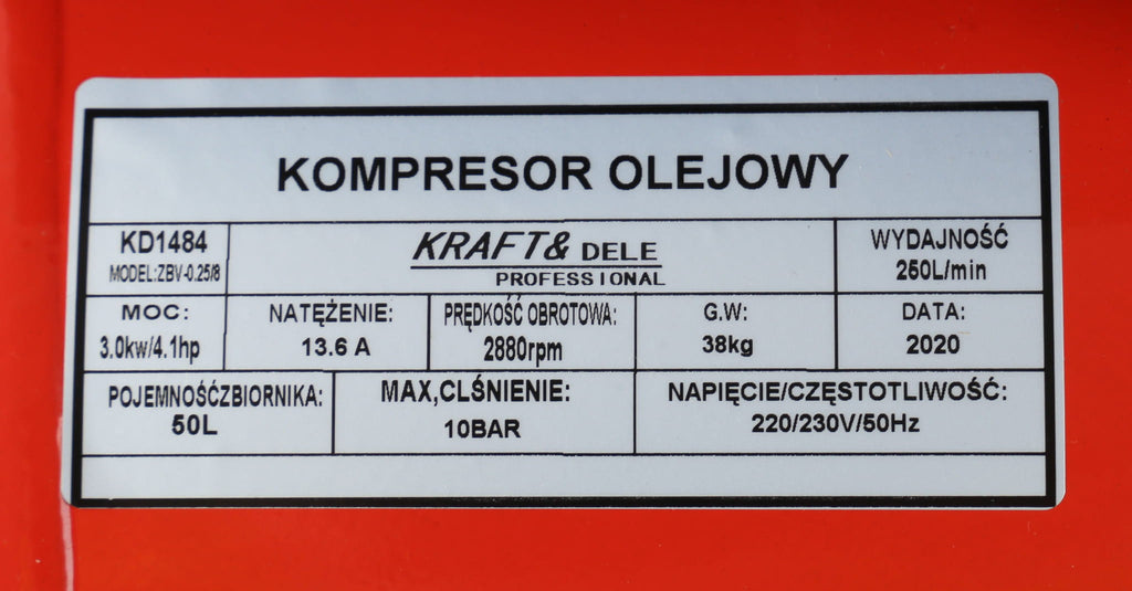 ÕLIKOMPRESSORI PUMP 50L KD1484