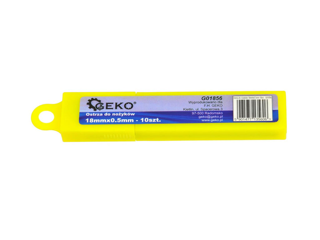 18 x 0.5 mm Snap-off Blades for Utility Knife, 10 pieces