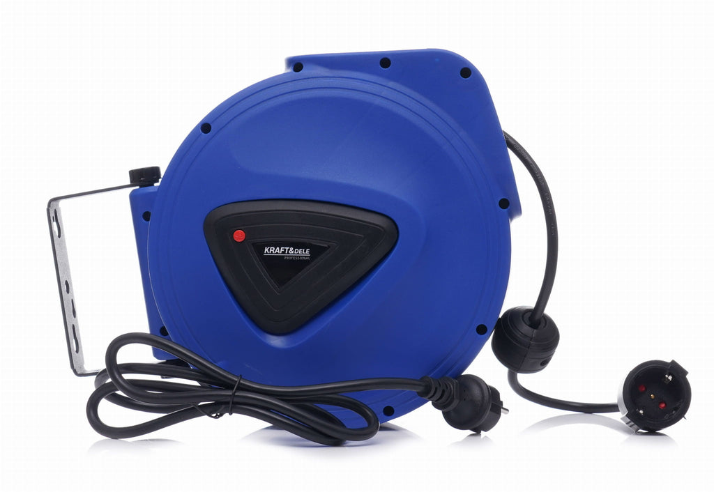KRAFT&DELE automaatse tagasikerimisega kaablirull 20 m KD4029