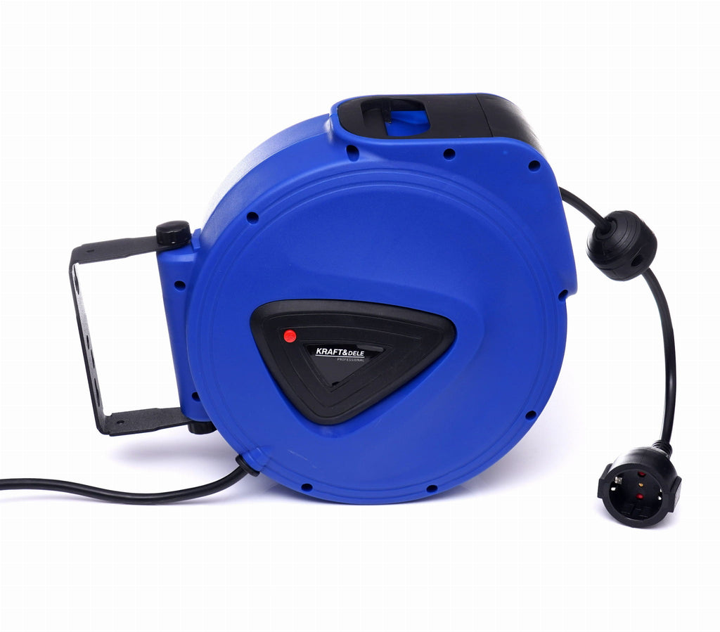 KRAFT&DELE automaatse tagasikerimisega kaablirull 20 m KD4029