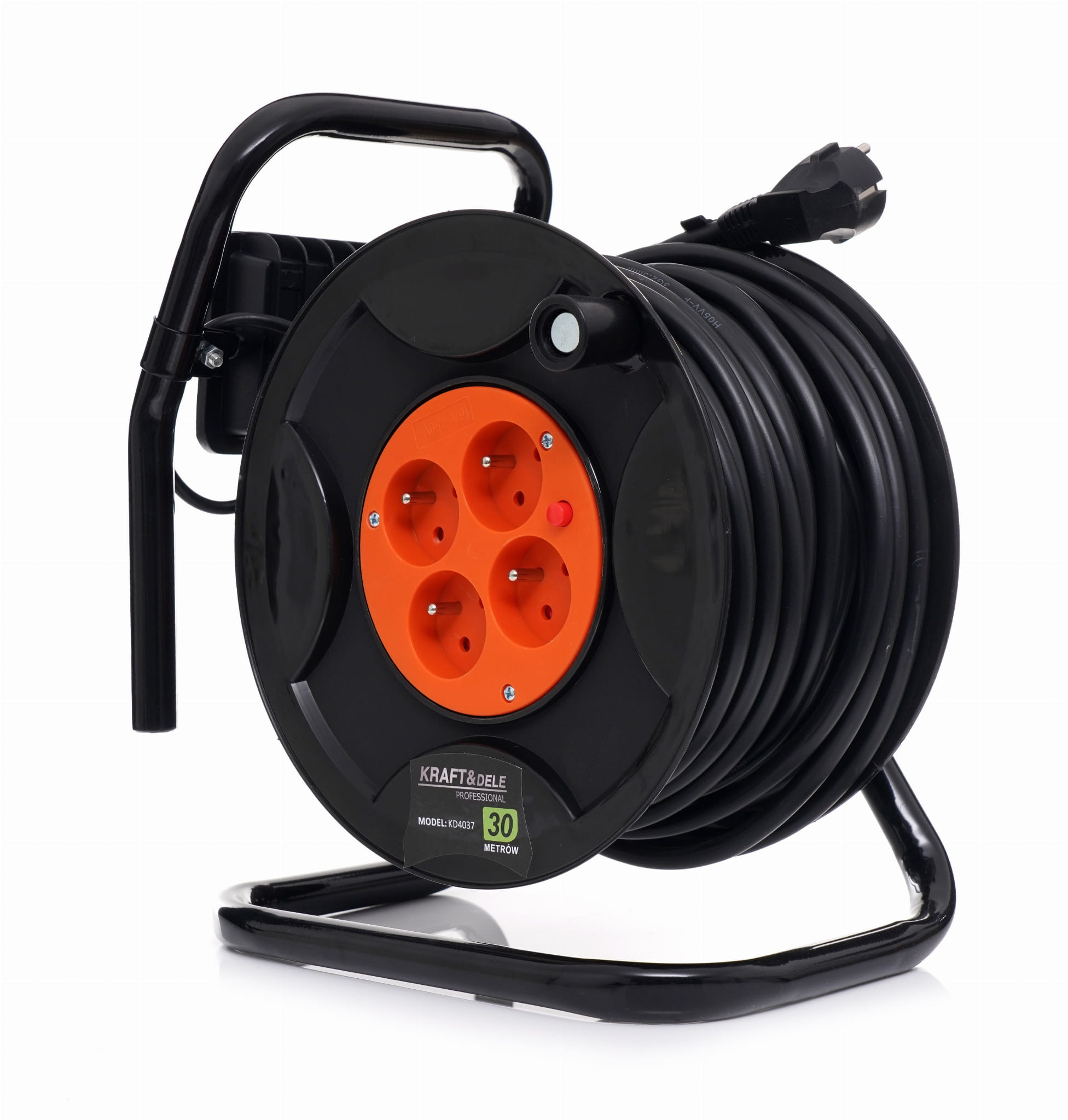 REEL EXTENSION CORD 30M + LED KD4037