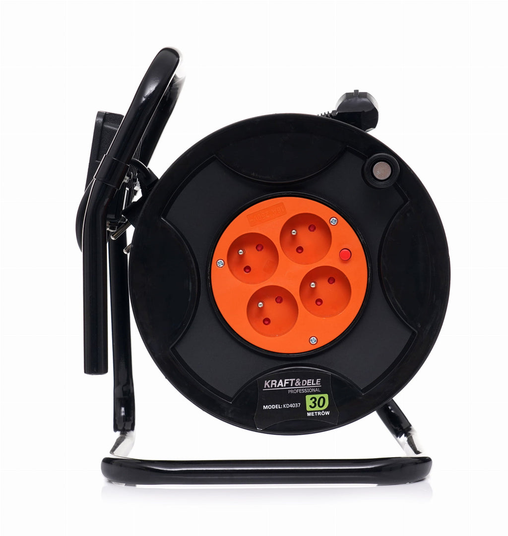 REEL EXTENSION CORD 30M + LED KD4037