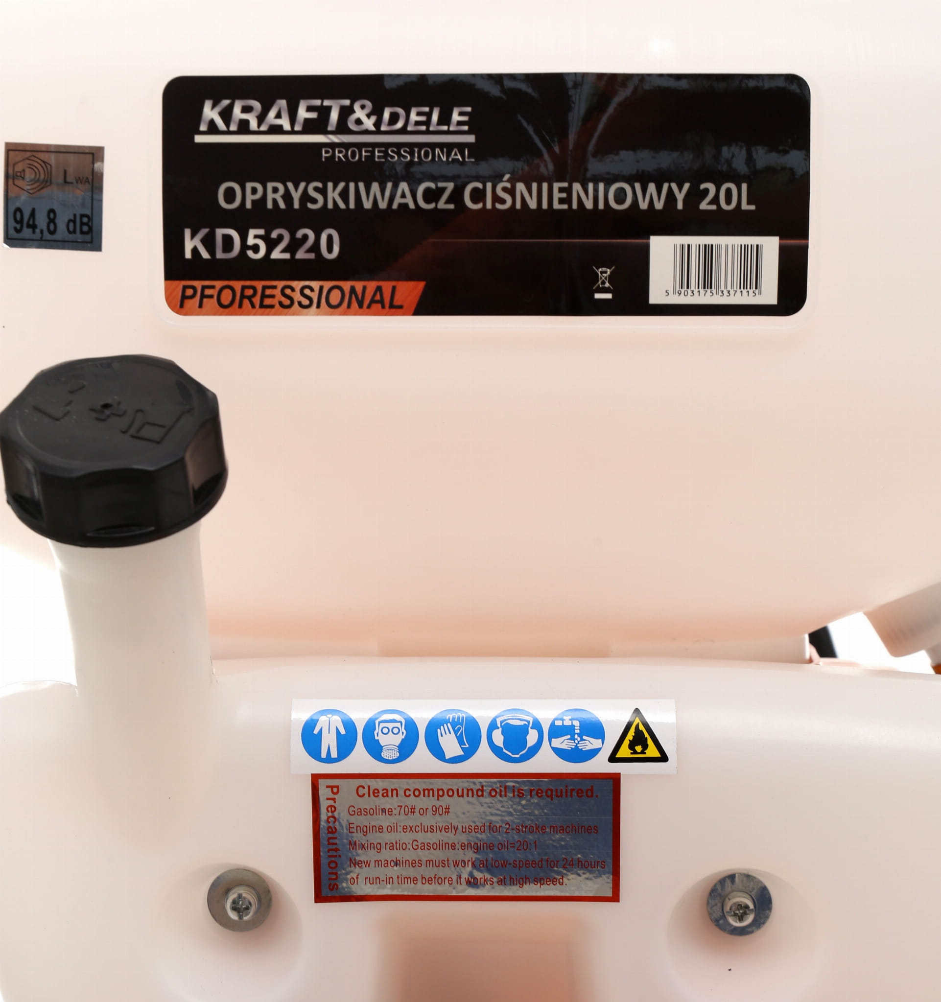 GASOLINE PRESSURE SPRAYER 20L KD5220