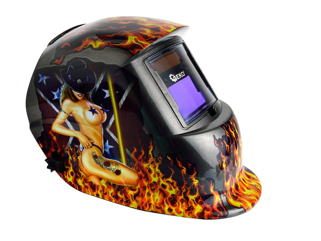 PROFI-FLAME Auto-Darkening Welding Helmet
