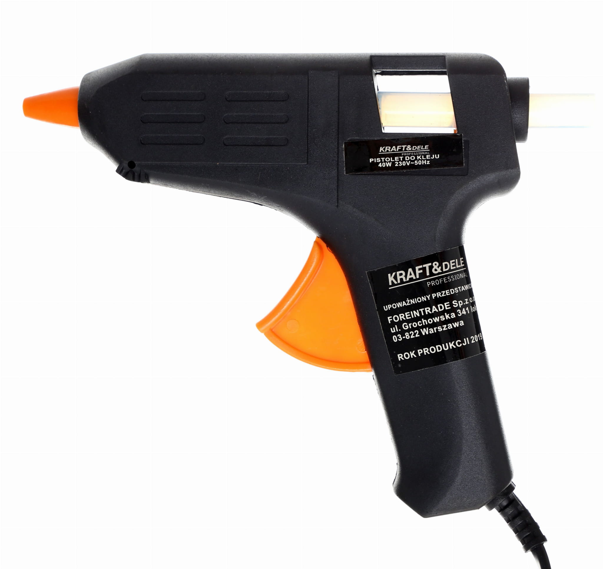 HOT GLUE GUN 40W + 7 REFILLS KD10350