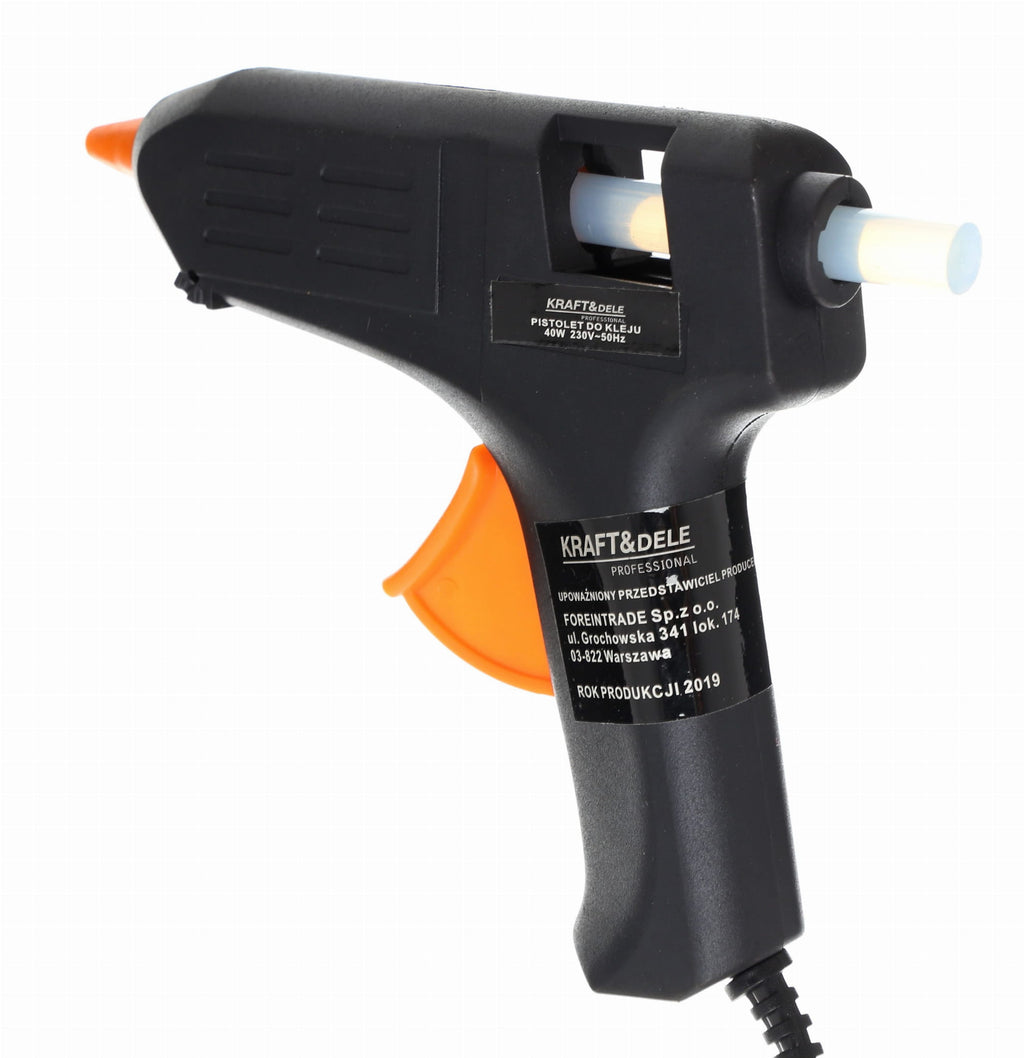HOT GLUE GUN 40W + 7 REFILLS KD10350