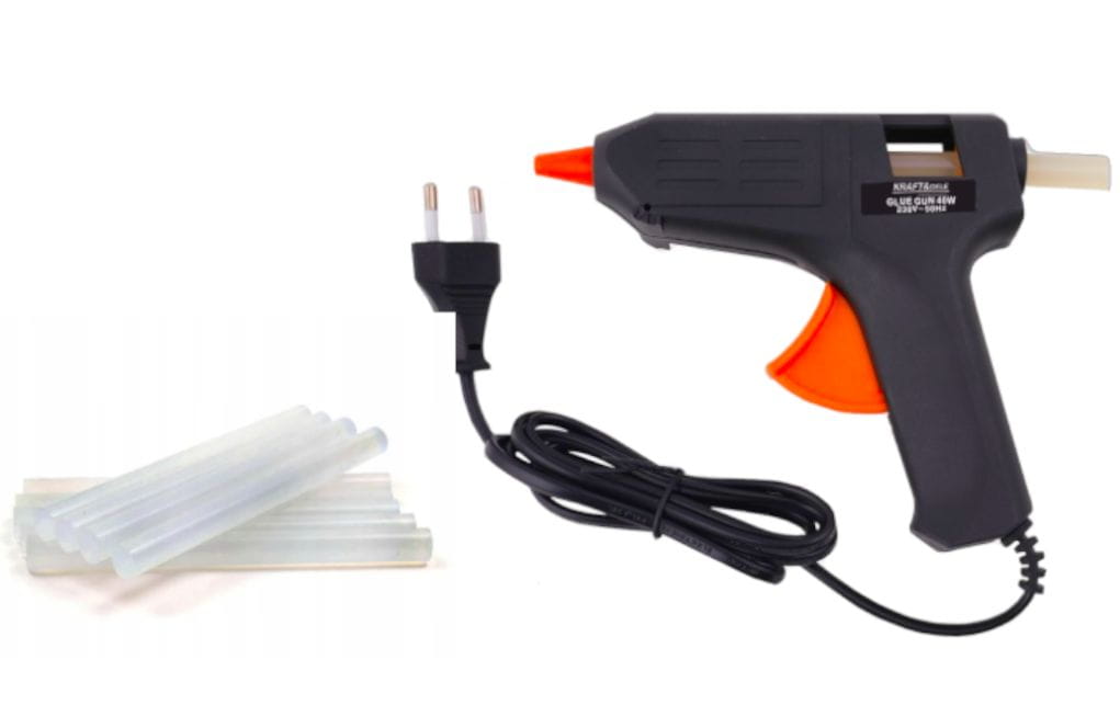 HOT GLUE GUN 20W + 7 REFILLS KD10351