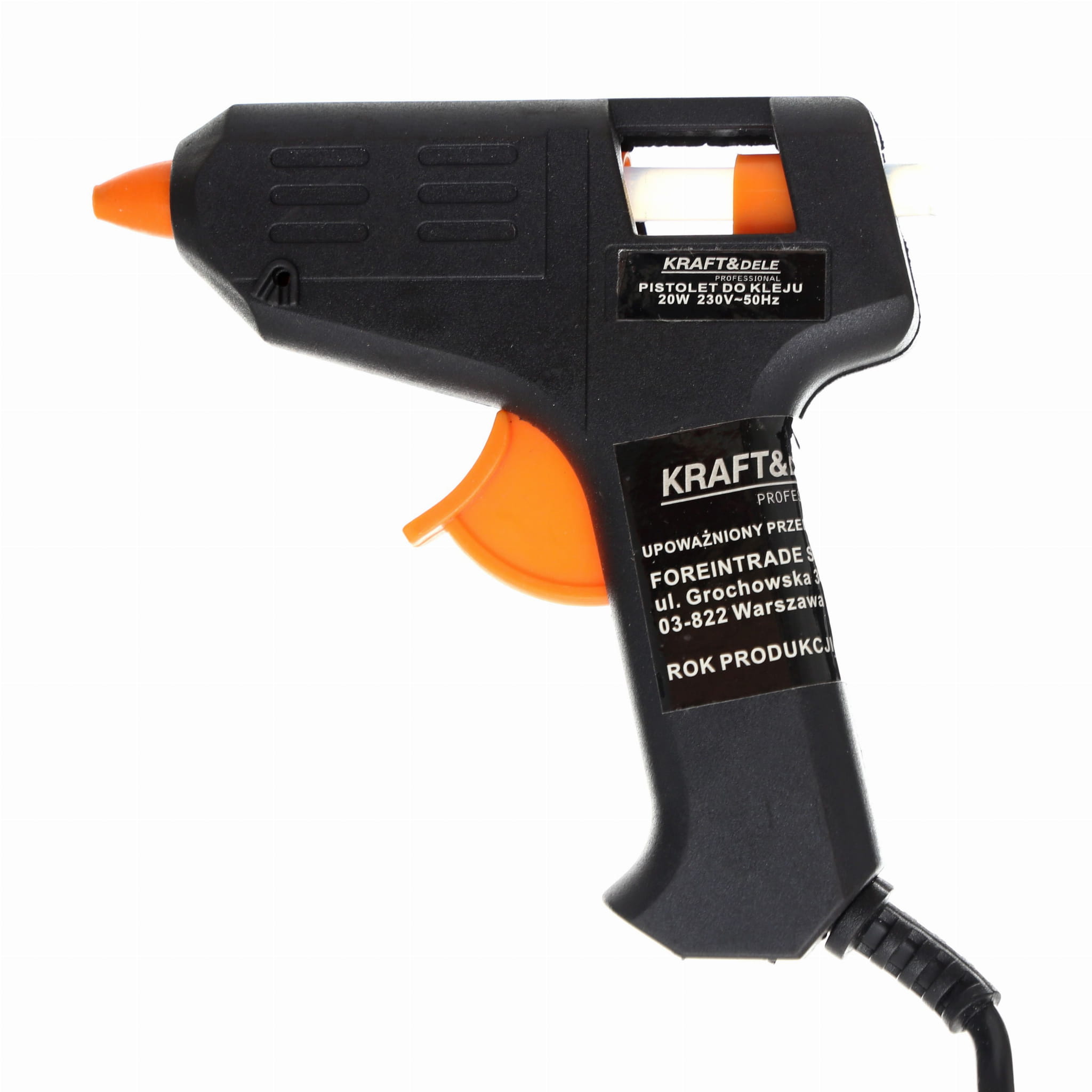 HOT GLUE GUN 20W + 7 REFILLS KD10351