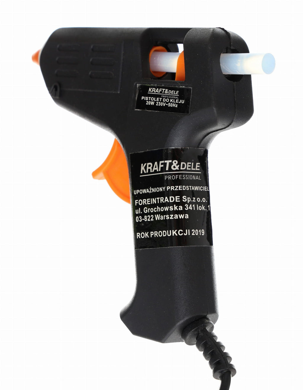 HOT GLUE GUN 20W + 7 REFILLS KD10351