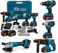 RANGERZ RS-5018B 4-in-1 juhtmeta tööriistakomplekt 48V 5.0Ah – harjavaba, 2 akut