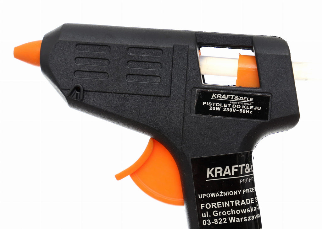 HOT GLUE GUN 20W + 7 REFILLS KD10351