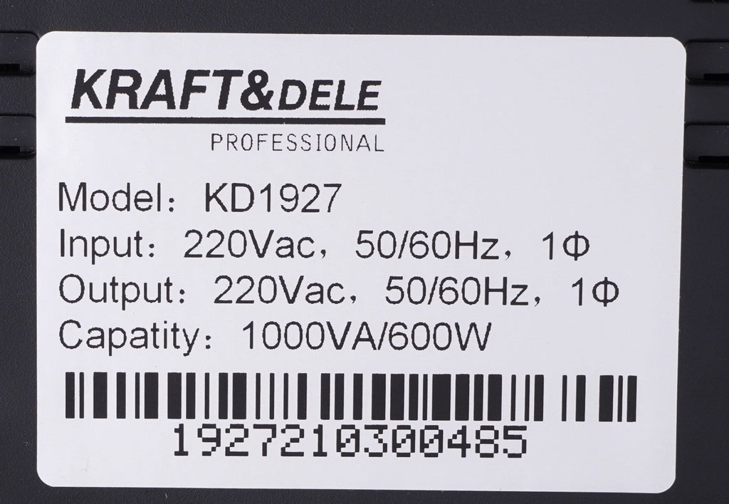 Varutoiteallikas UPS 1000VA LED KD1927