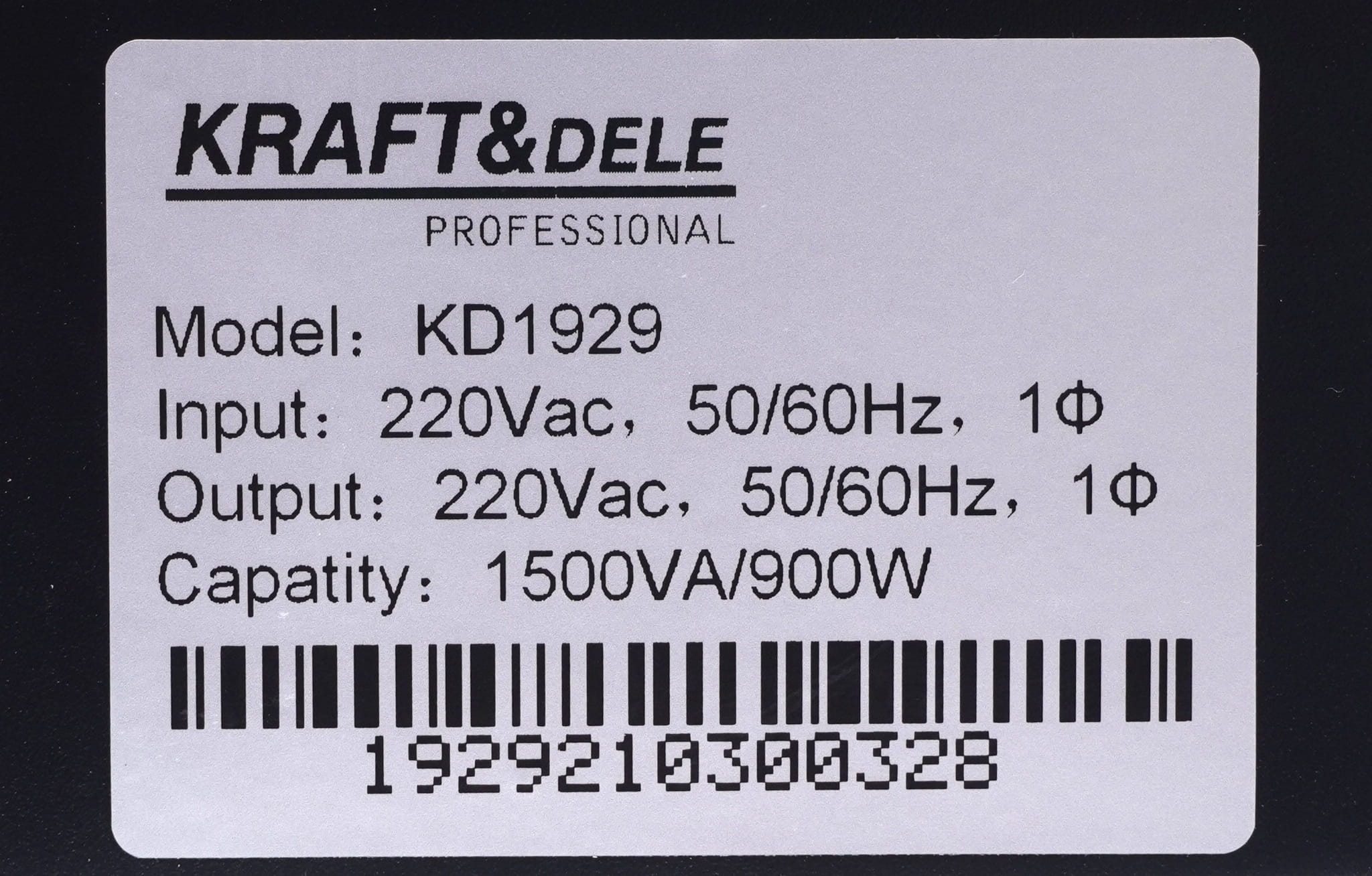 Emergency power supply UPS 1500VA LCD KD1929