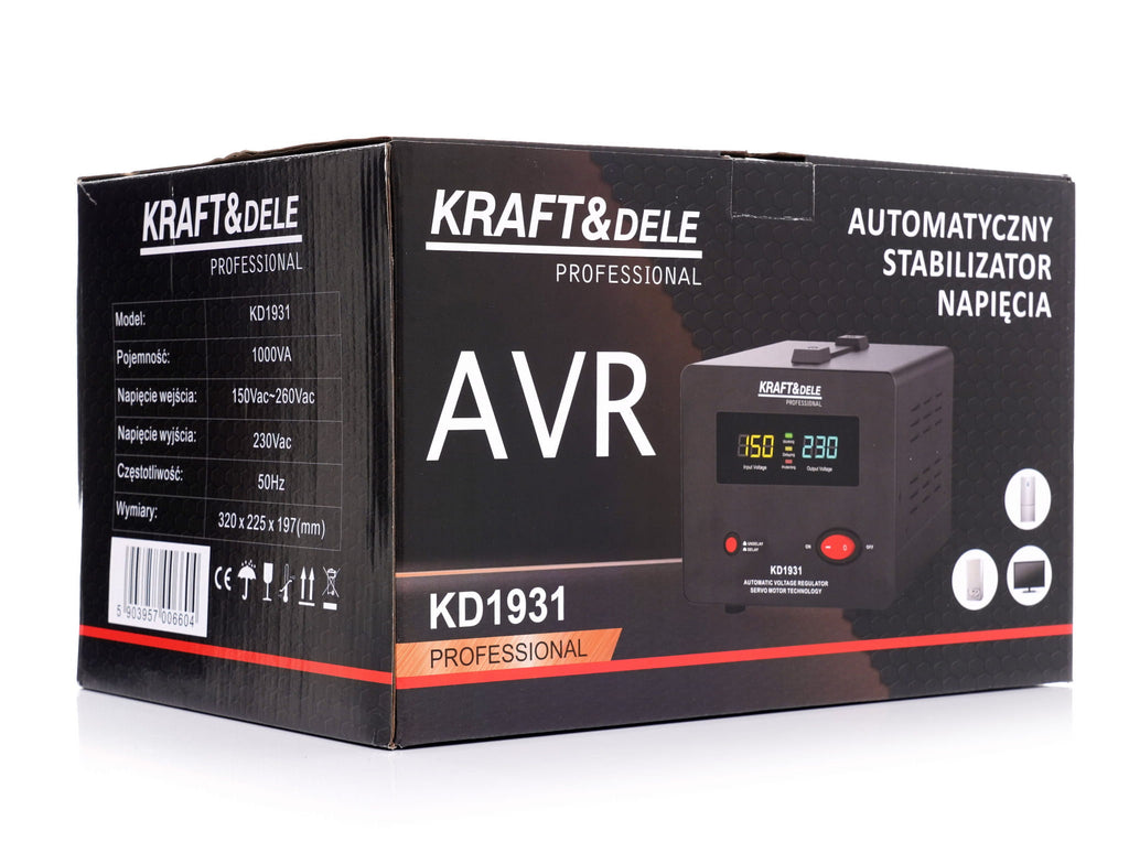 KRAFT&DELE AVR-pingestabilisaator 1000 VA 230 V KD1931