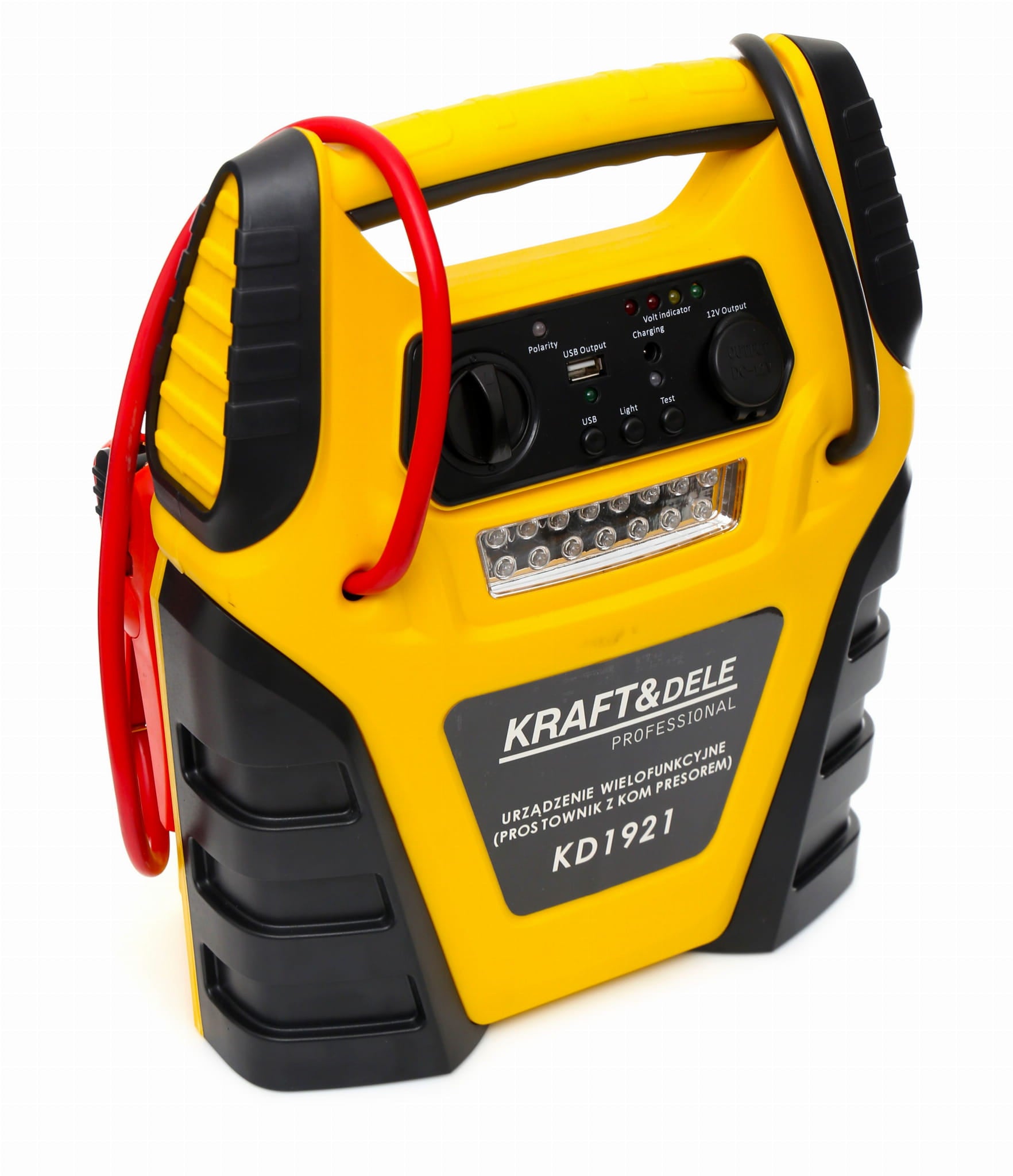 Hüppestarter 5-ühes – multifunktsionaalne seade – käivitusabi, kompressor, taskulamp KD1921