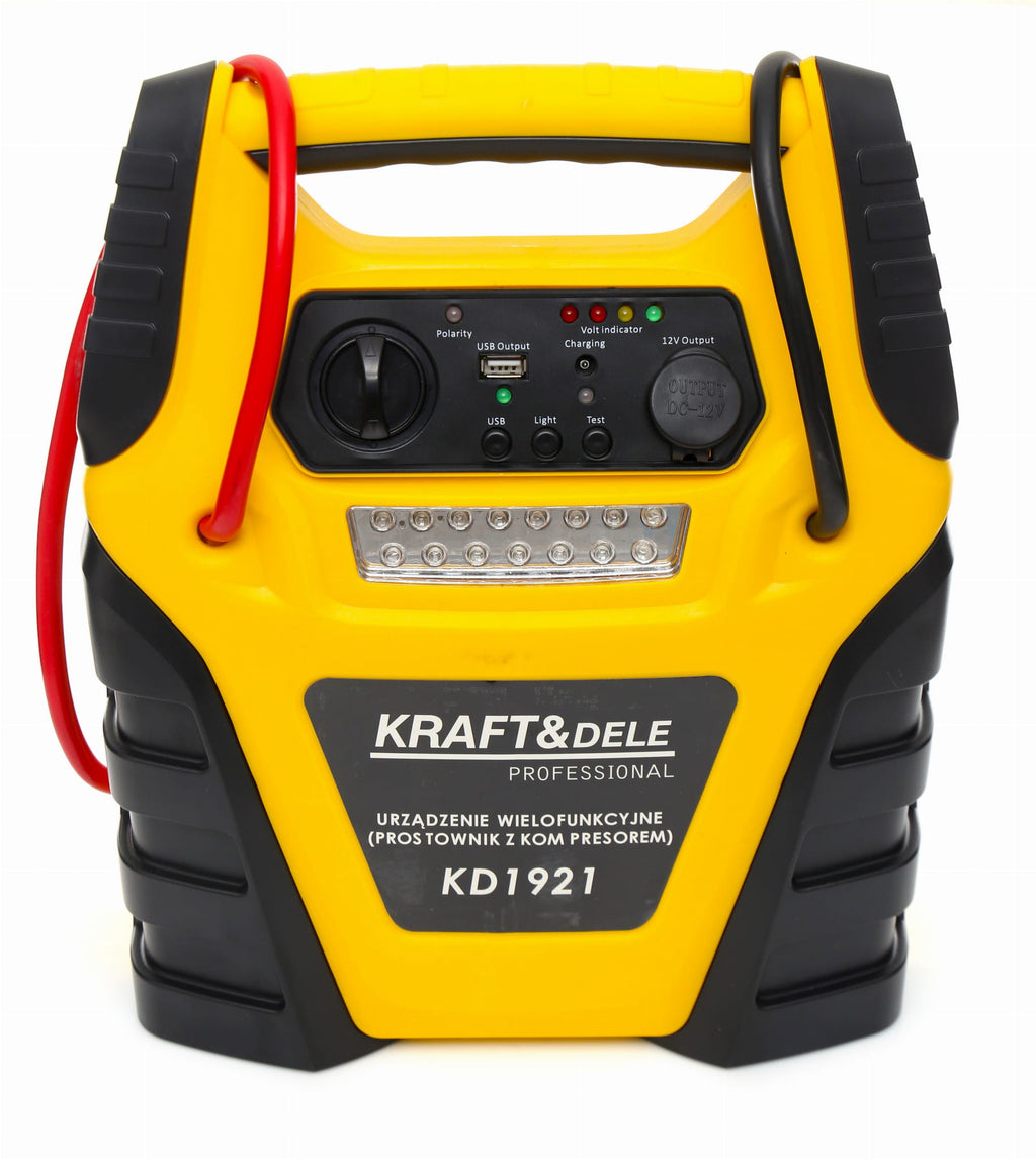 Hüppestarter 5-ühes – multifunktsionaalne seade – käivitusabi, kompressor, taskulamp KD1921