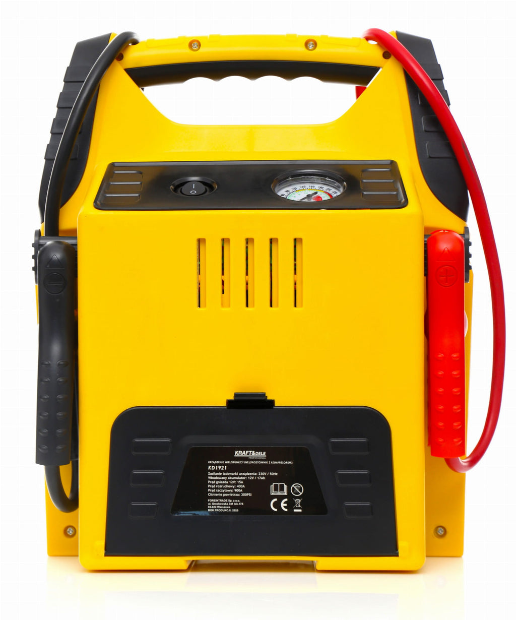 Hüppestarter 5-ühes – multifunktsionaalne seade – käivitusabi, kompressor, taskulamp KD1921