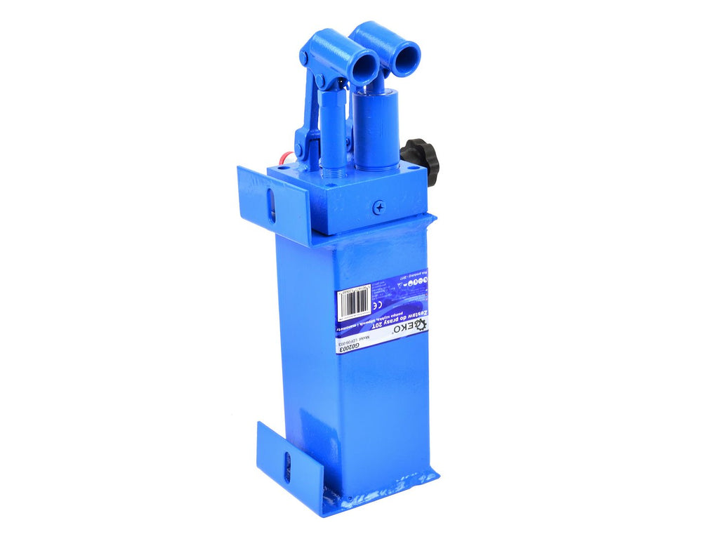20-Ton Shop Press Replacement Kit: Cylinder, 2-Speed Pump, Gauge with Hose