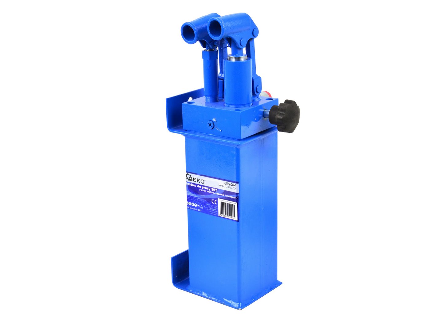30-Ton Shop Press Kit: Cylinder, 2-Speed Pump, Gauge with Hose