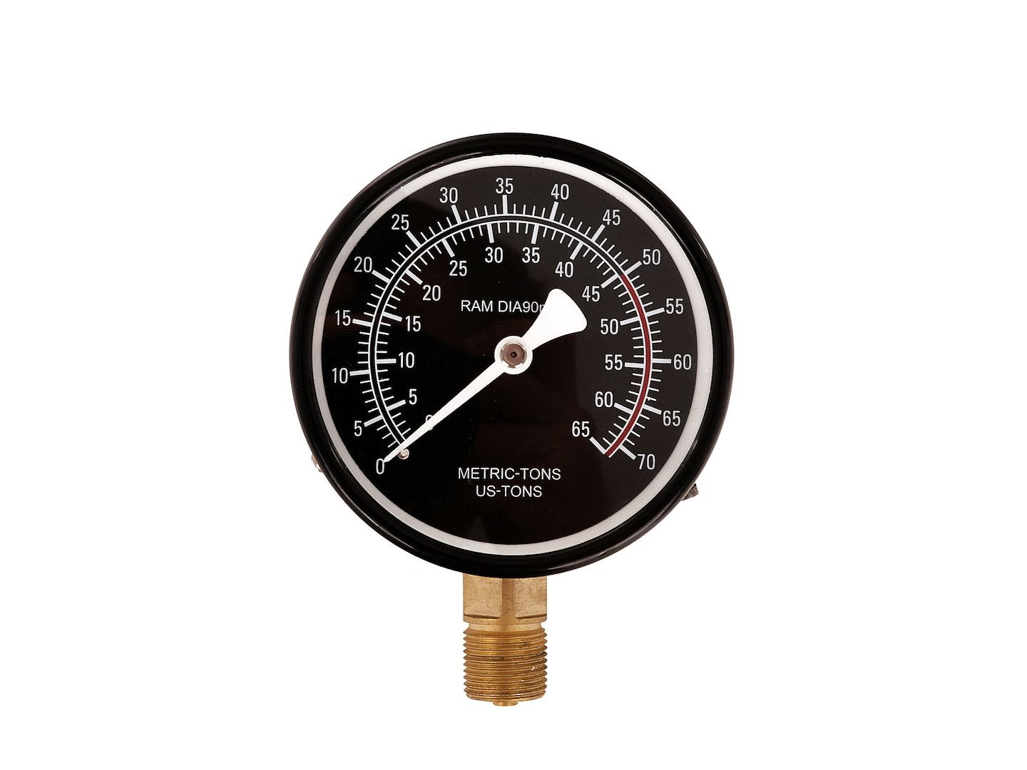 Hydraulic Force Gauge for 50-ton Shop Press