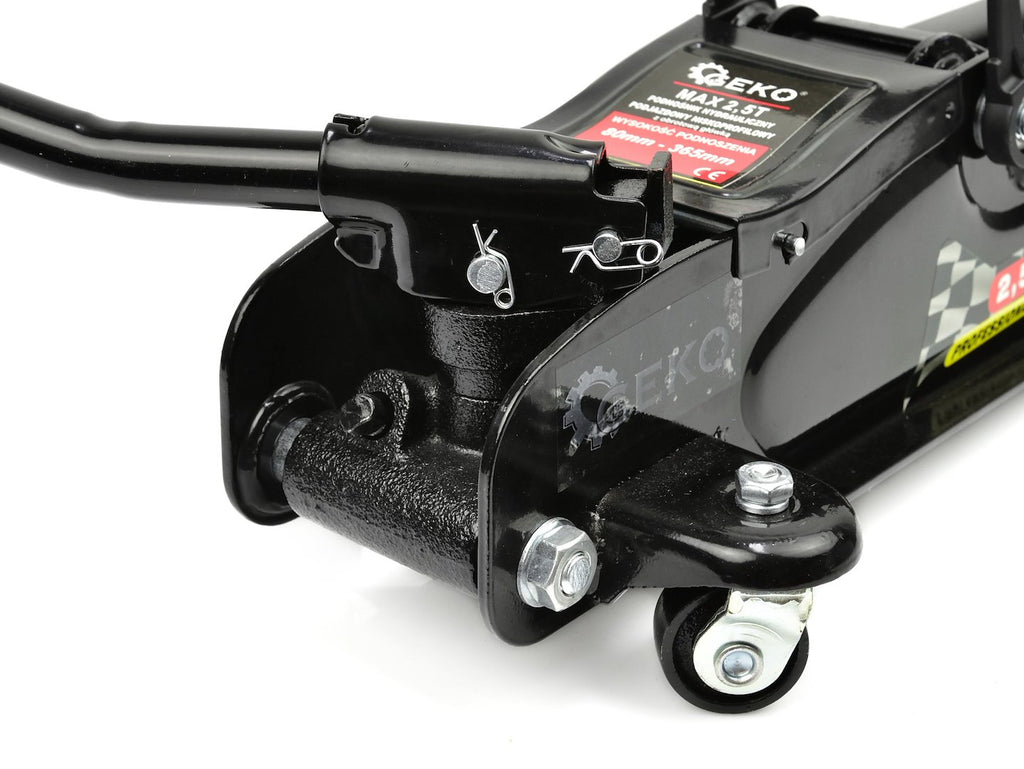 2.5 t Low-Profile Service Trolley Jack with 360° Rotating Swivel Handle
