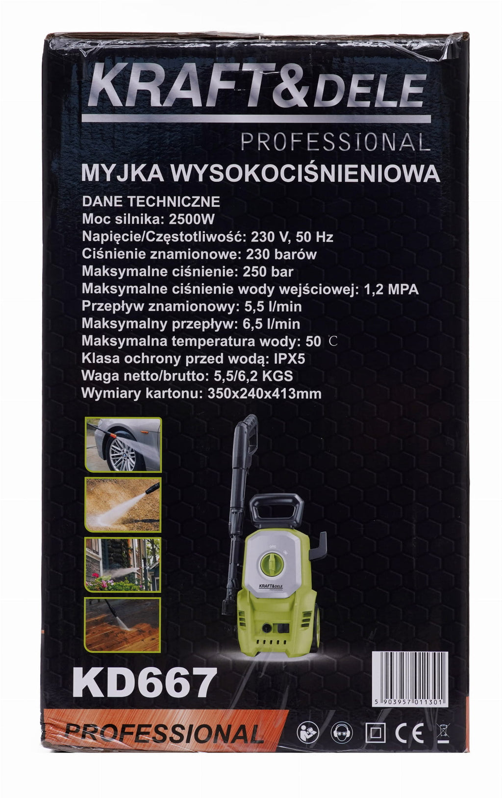 High-pressure washer 250bar 2500W KD667