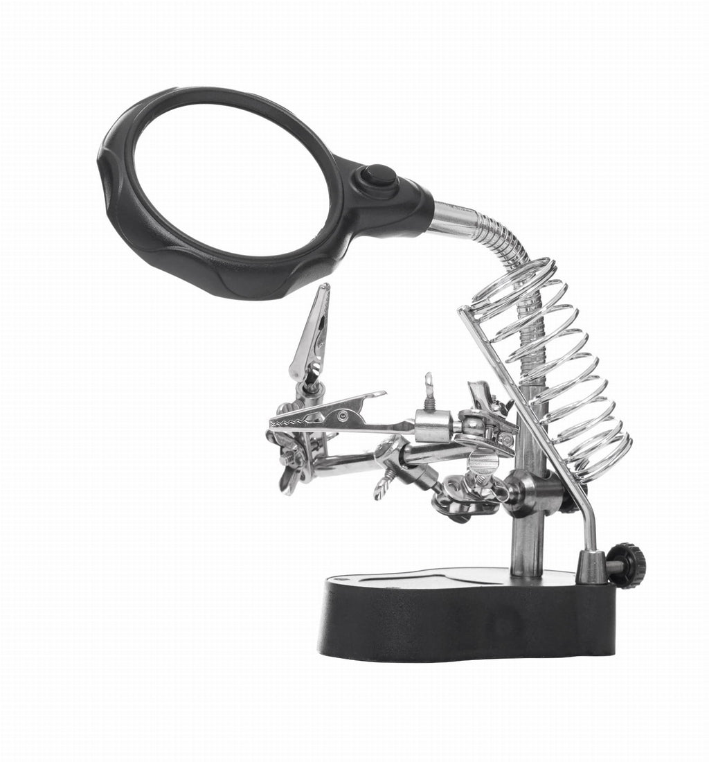 KOLMAS KÄSI - Jootmise suurendusklaasiga hoidik KD10455