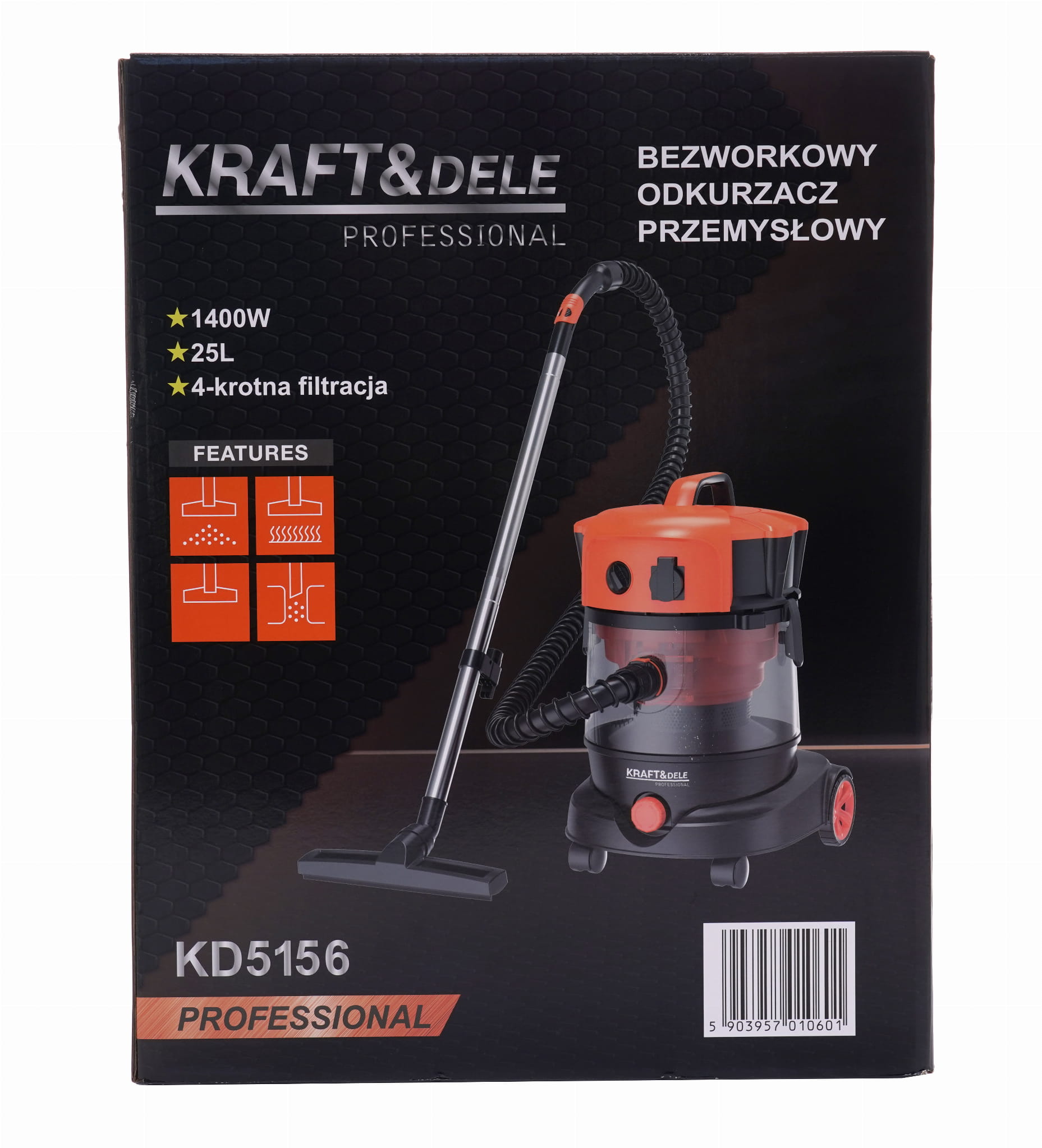 BAGLESS INDUSTRIAL VACUUM CLEANER KD5156