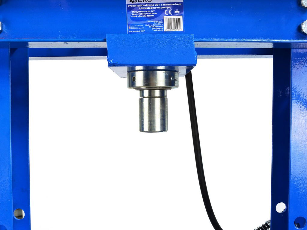 20 Tonne Hydraulic Shop Press with 2-Speed Hand Pump and Gauge