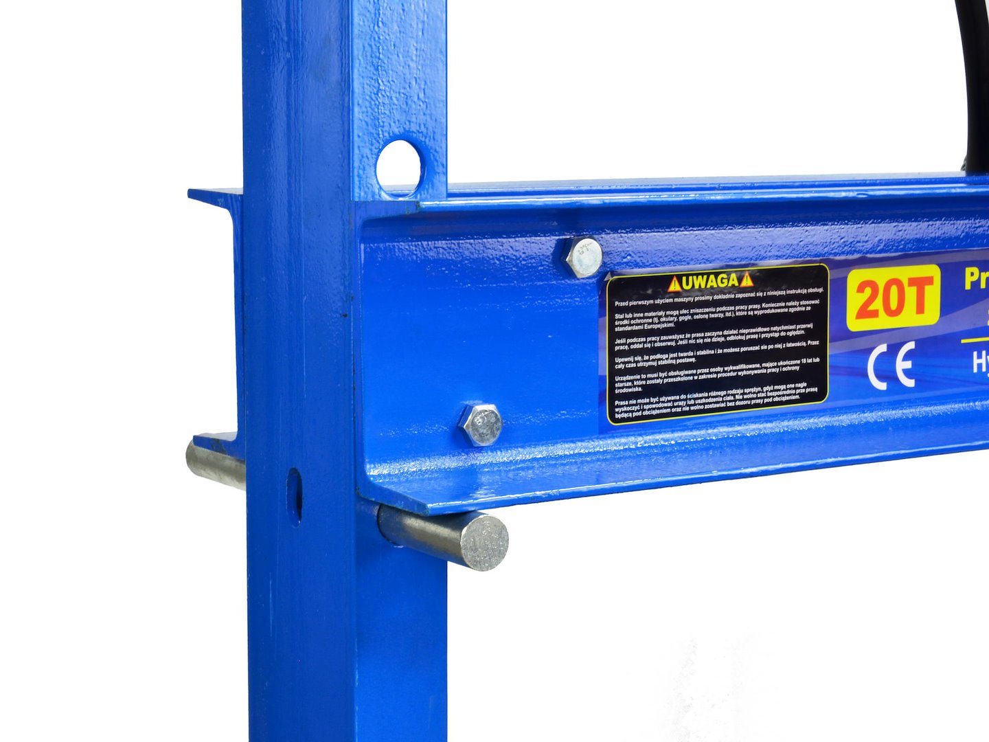 20 Tonne Hydraulic Shop Press with 2-Speed Hand Pump and Gauge