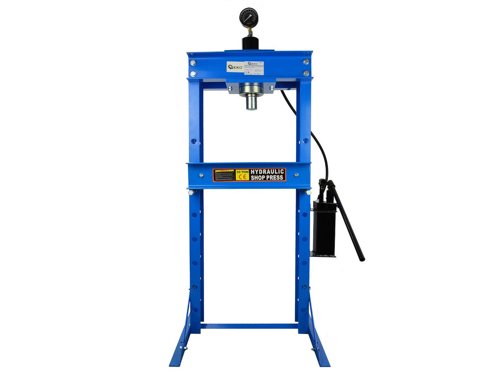 30 tonne Shop Press with 2-Speed Hand Pump and Gauge