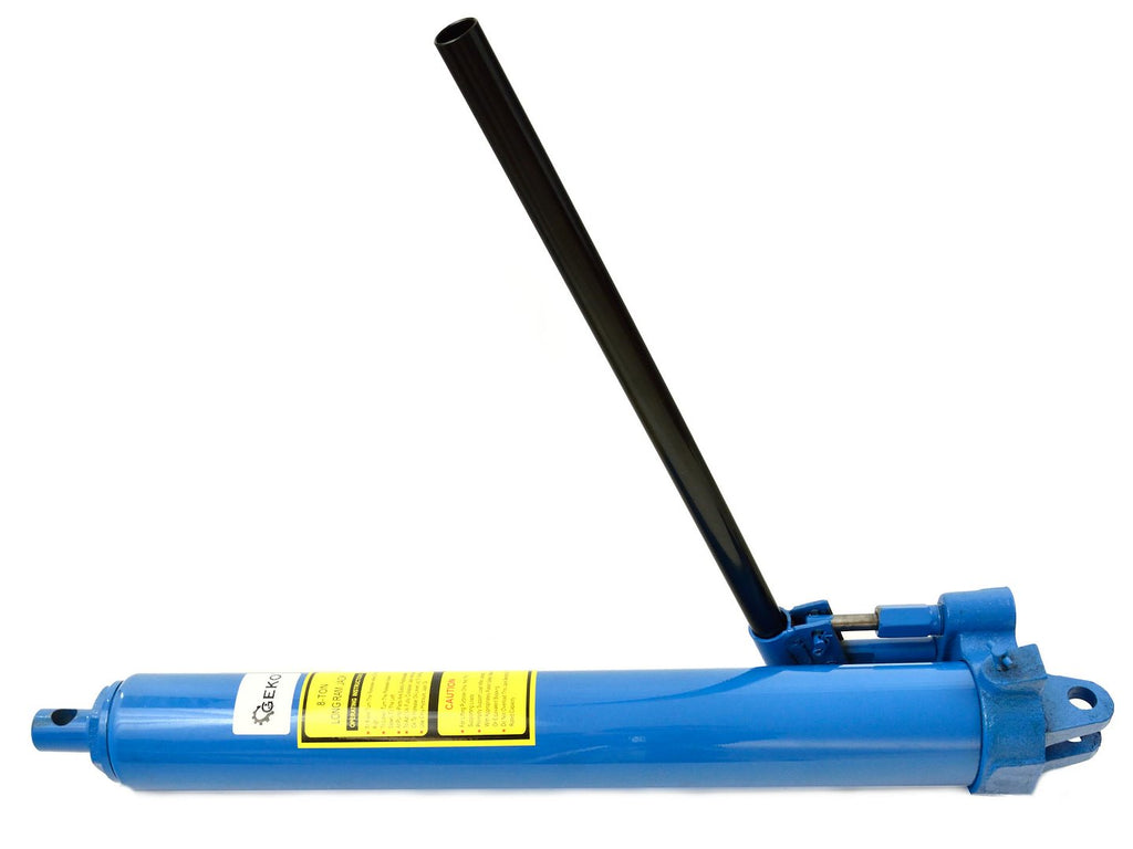 8 ton long hydraulic ram for shop crane and engine hoist
