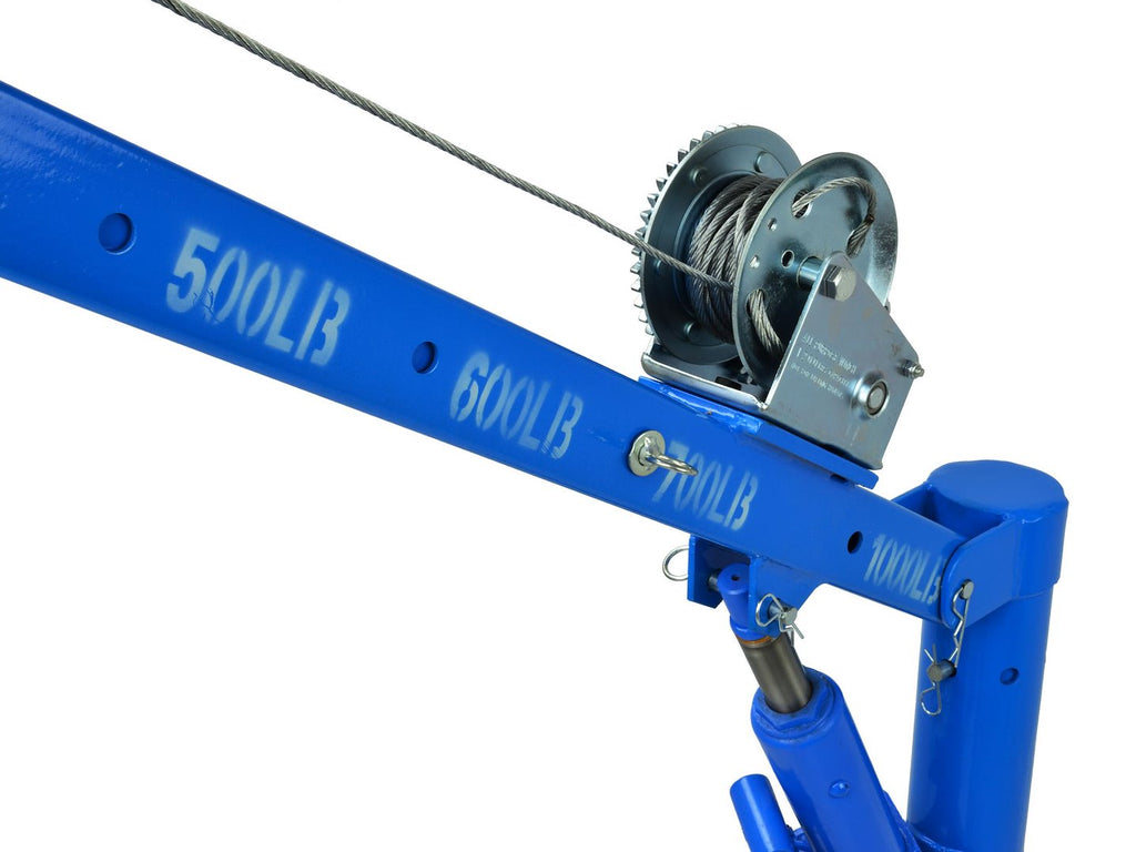1000 lb Hydraulic Pickup Truck Crane with Winch