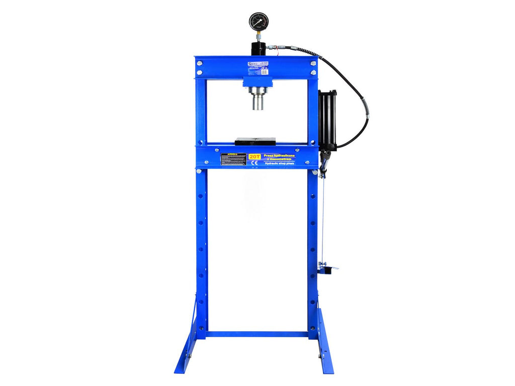 20-tonne Hydraulic Foot-Operated Shop Press with Gauge