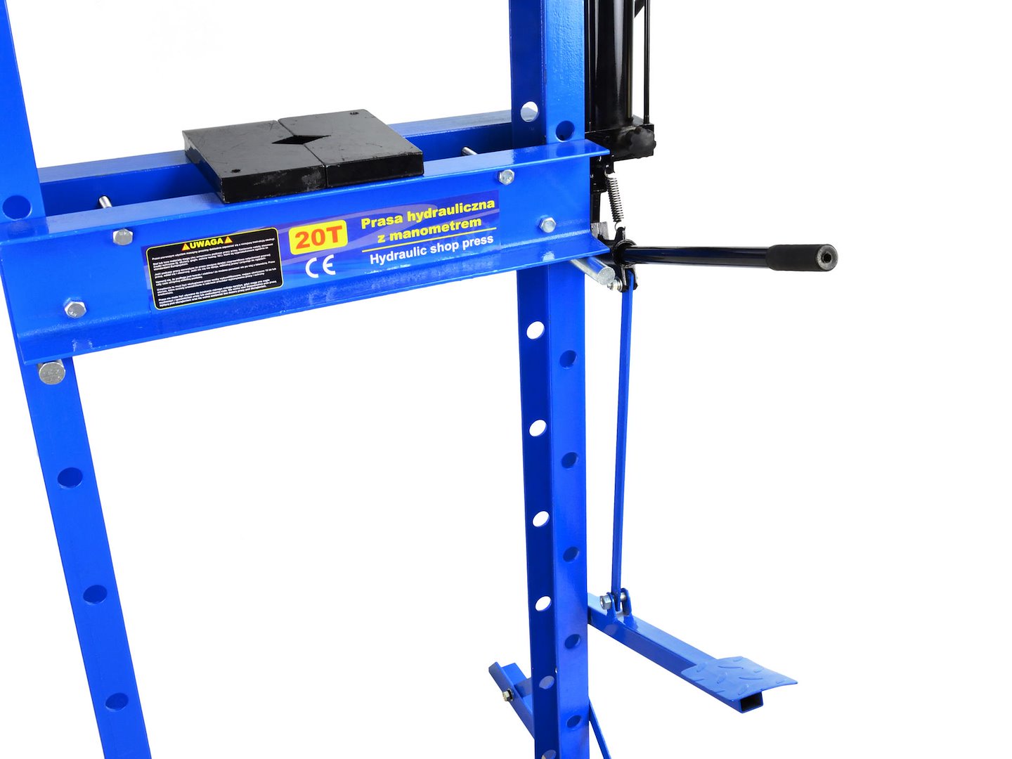 20-tonne Hydraulic Foot-Operated Shop Press with Gauge