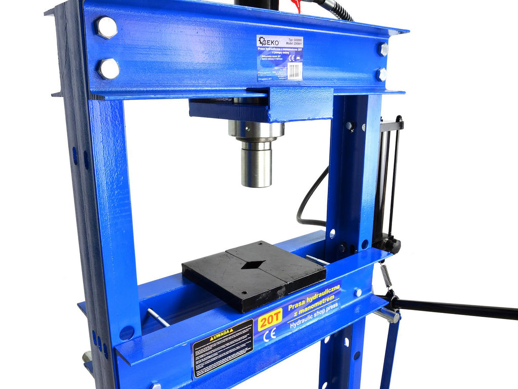 20-tonne Hydraulic Foot-Operated Shop Press with Gauge