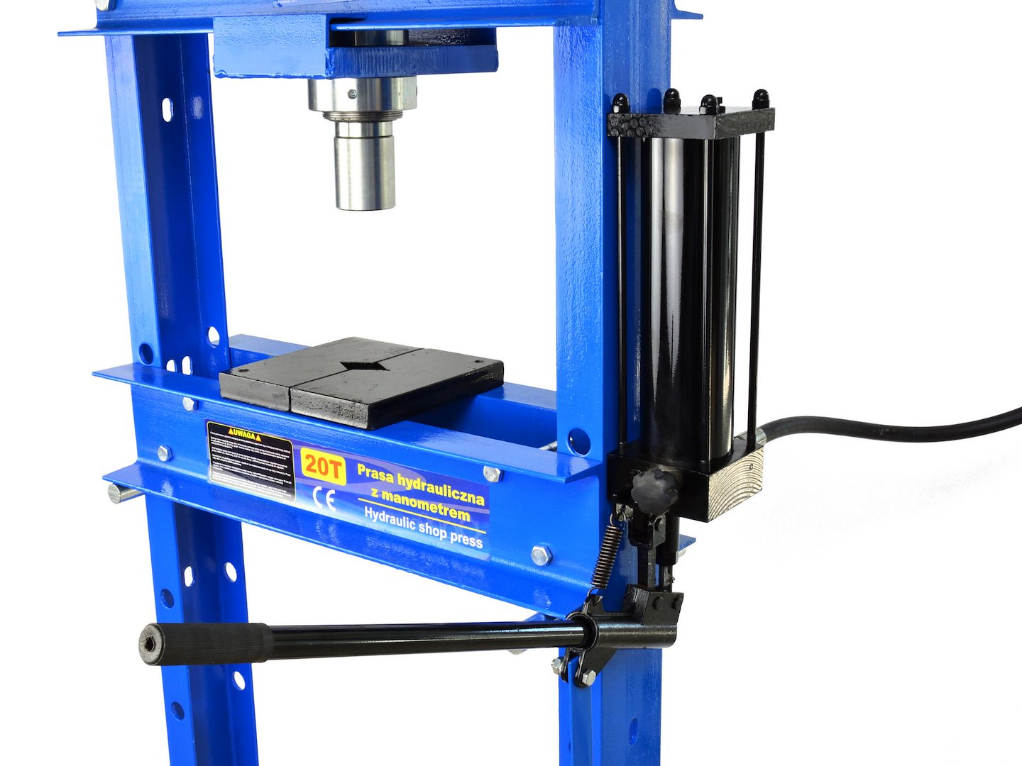 20-tonne Hydraulic Foot-Operated Shop Press with Gauge