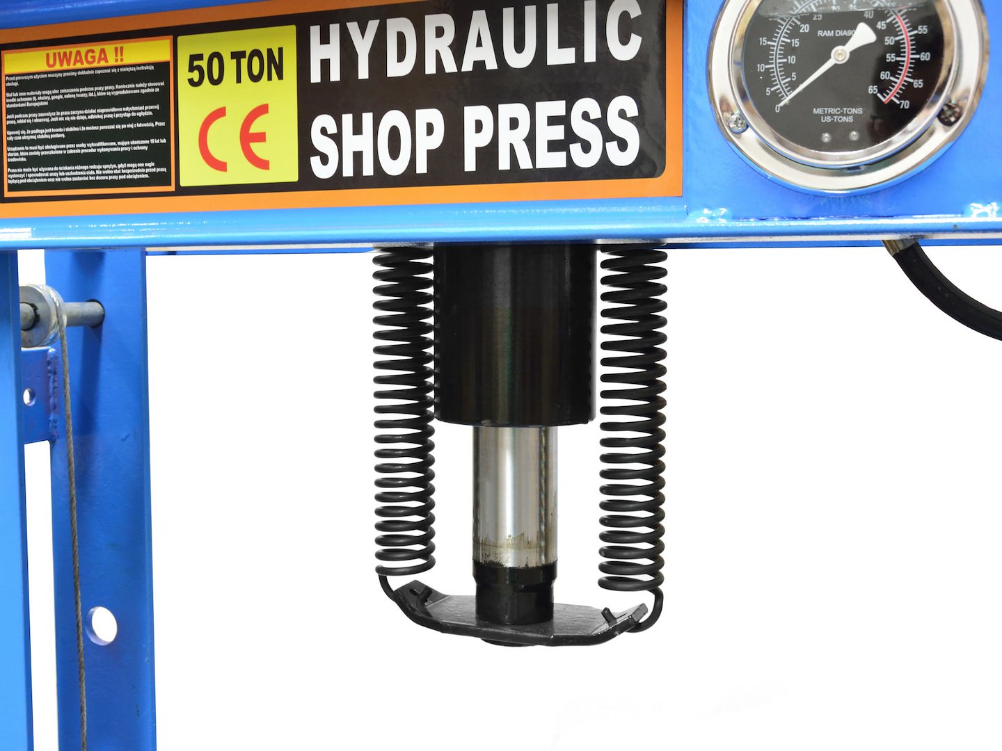 50 Ton Hydraulic Shop Press with Gauge