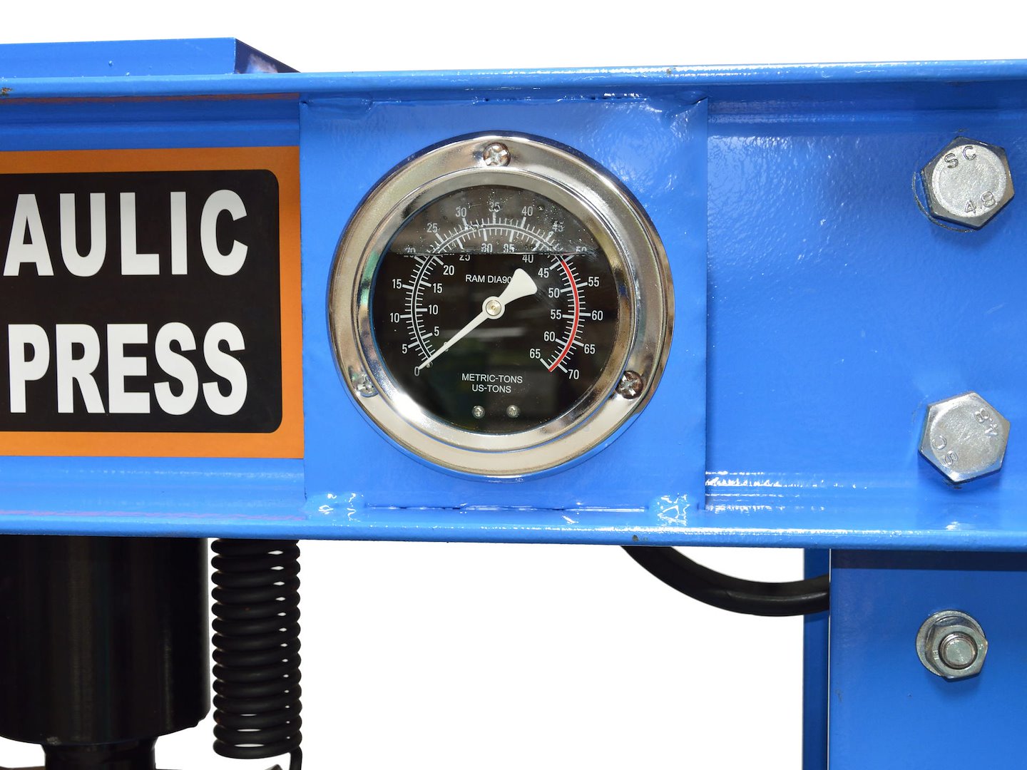 50 Ton Hydraulic Shop Press with Gauge